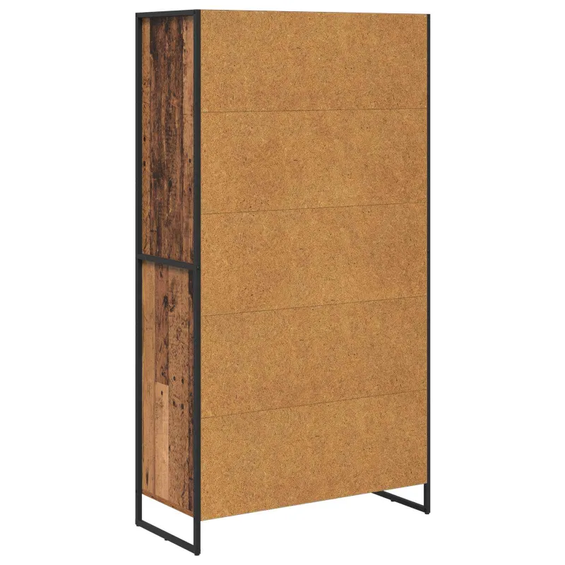Kabalas su stalčių 2 pcs Senovinis medis 81 x 36 x 150.5 cm