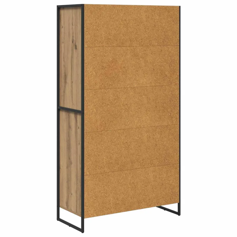 Kabalas su stalčių 2 pcs Meistrų ąžuolas 81 x 36 x 150.5 cm