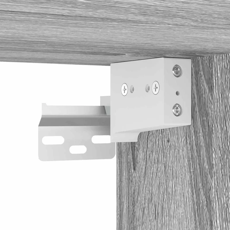 Vonios baldų rinkinys su stalčių Pilkas Sonoma Apdirbta mediena