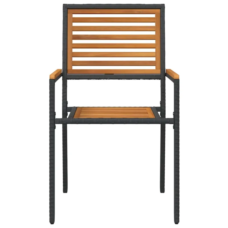 Sodo krėslai, kurie vienas ant kito sukraunami 4 pcs