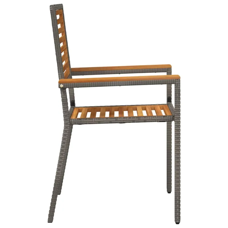 Sodo krėslai, kurie vienas ant kito sukraunami 4 pcs