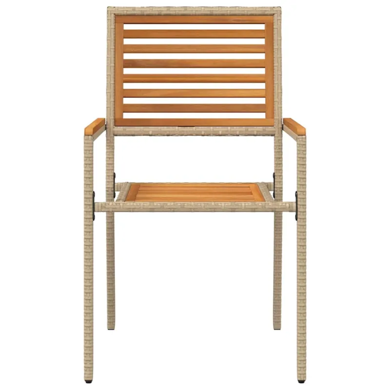 Sodo krėslai, kurie vienas ant kito sukraunami 4 pcs