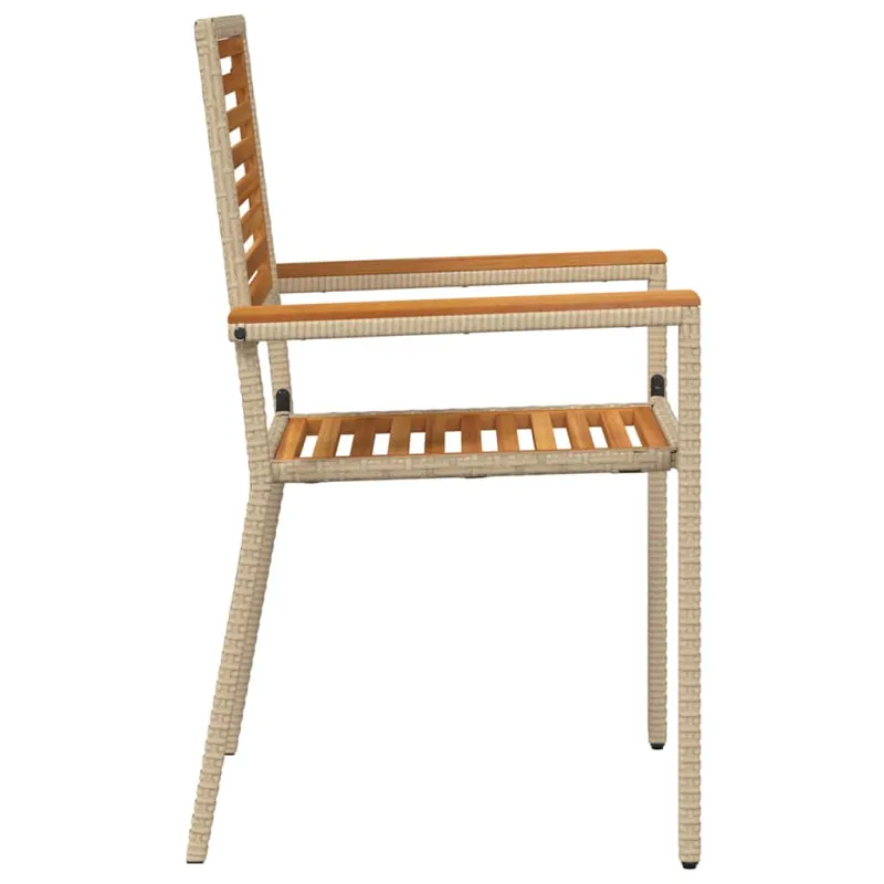 Sodo krėslai, kurie vienas ant kito sukraunami 4 pcs