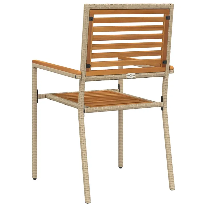 Sodo krėslai, kurie vienas ant kito sukraunami 4 pcs