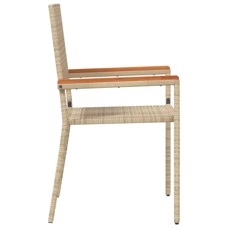 Sodo krėslai, kurie vienas ant kito sukraunami 4 pcs