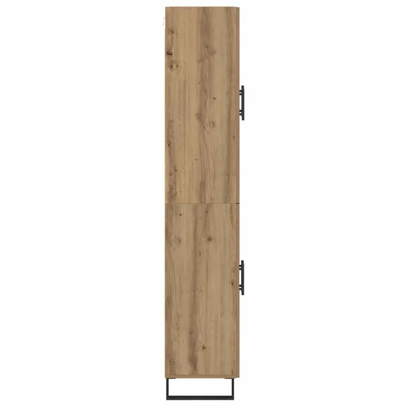 Aukštas spintelė 2 pcs Amatininkų ąžuolas 69,5 x 34 x 180 cm