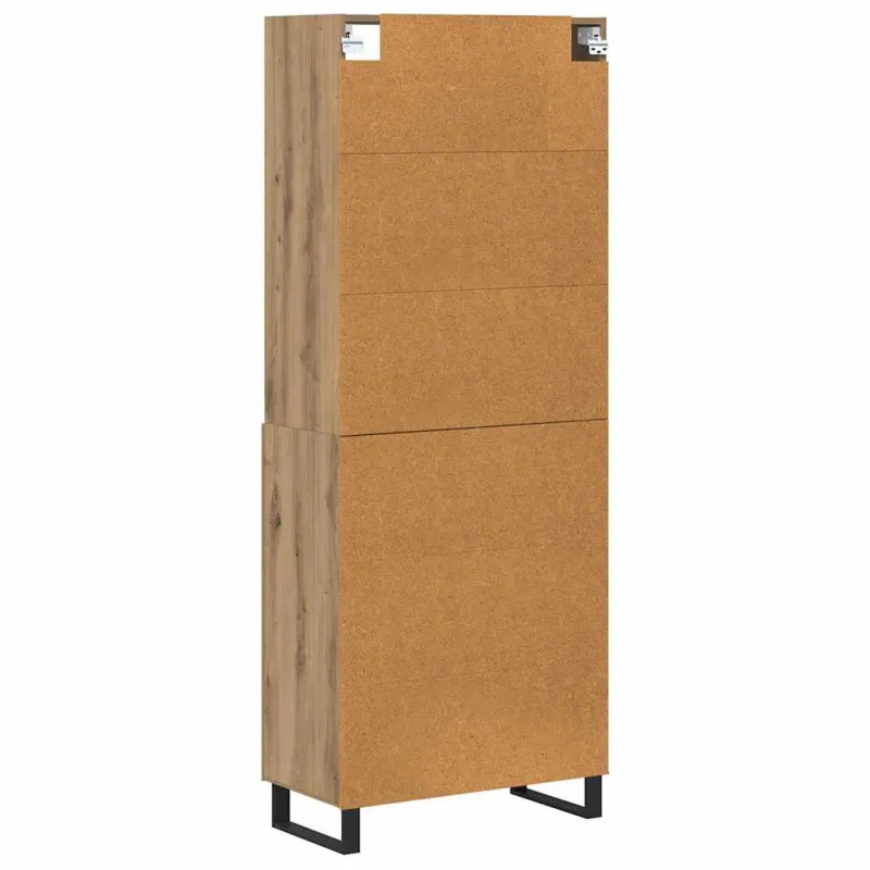 Aukštas spintelė 2 pcs Amatininkų ąžuolas 69,5 x 34 x 180 cm