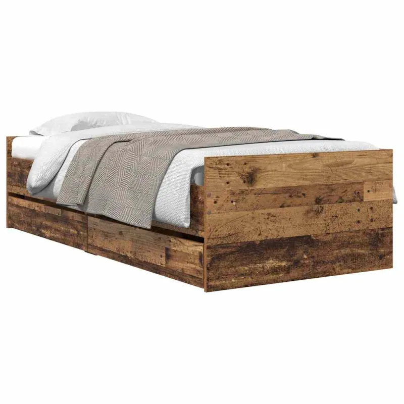 Lovos rėmas Senovinis medis 100 x 200 cm Kietos pušies mediena
