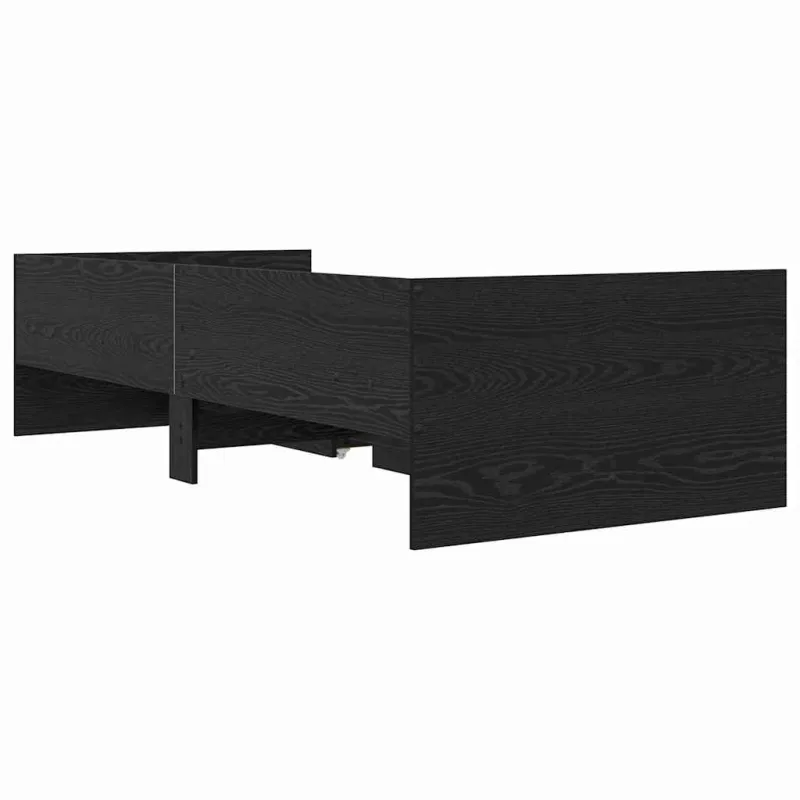 Lovos rėmas Juodas ąžuolas 100 x 200 cm Kietos pušies mediena