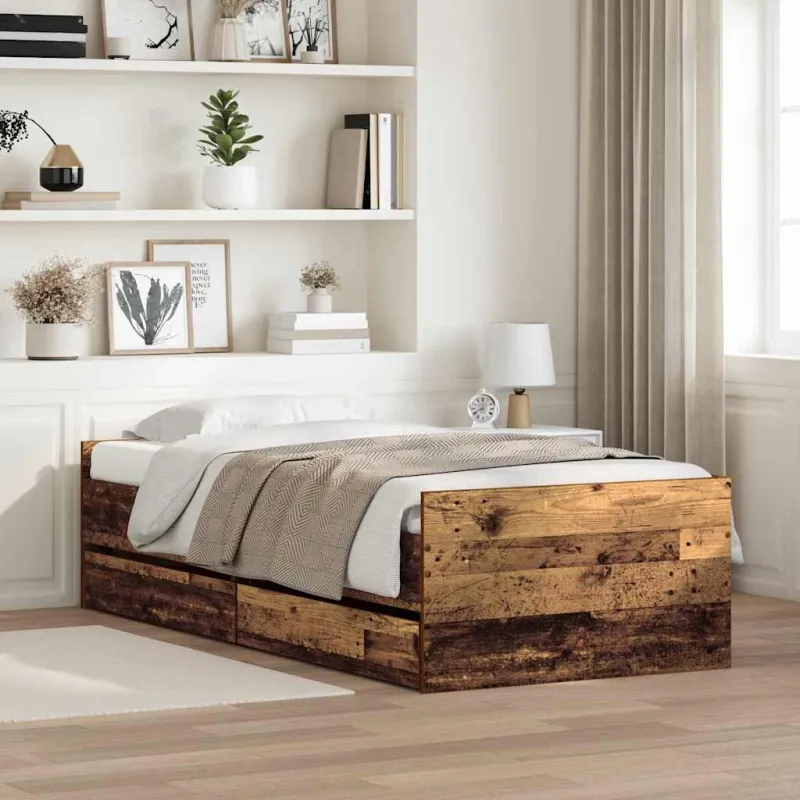Lovos rėmas Senovinis medis 90 x 200 cm Kietos pušies mediena
