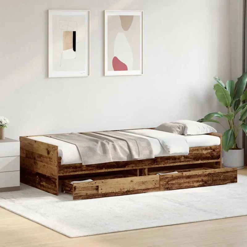 Lovos rėmas Senovinis medis 90 x 200 cm Kietos pušies mediena