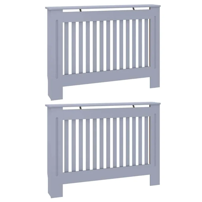 Radiatoriaus dangtis 2 pcs Pilka 112 x 19 x 81,5cm