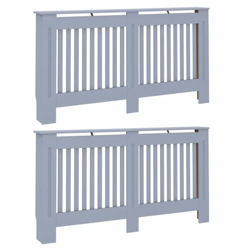 Radiatoriaus dangtis 2 pcs Pilka 152 x 19 x 81,5cm