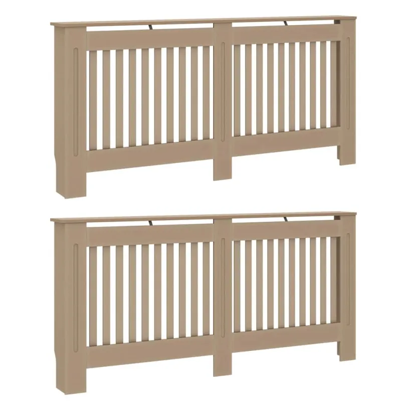 Radiatoriaus dangtis 2 pcs Sonoma ąžuolas 172 x 19 x 81,5cm