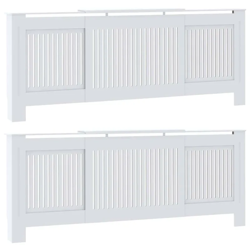 Radiatoriaus dangtis 2 pcs Balta 205 x 20,5 x 81,5cm