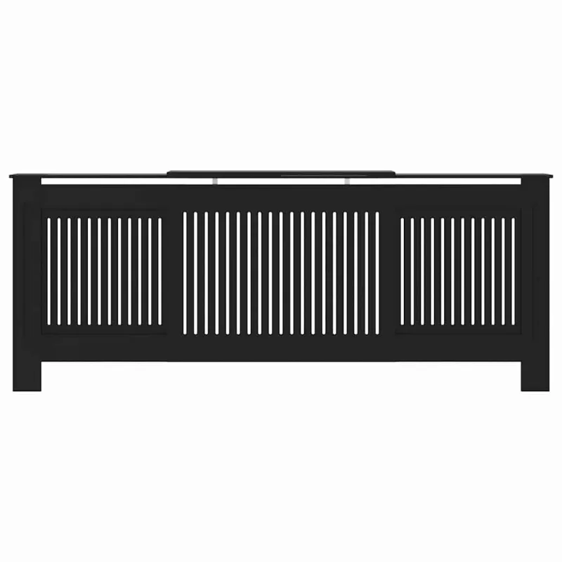 Radiatoriaus dangtis 2 pcs Juoda 205 x 20,5 x 81,5cm