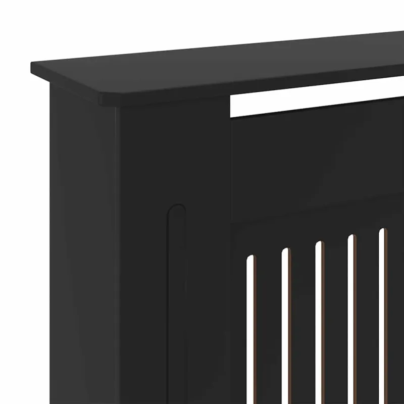 Radiatoriaus dangtis 2 pcs Juoda 205 x 20,5 x 81,5cm