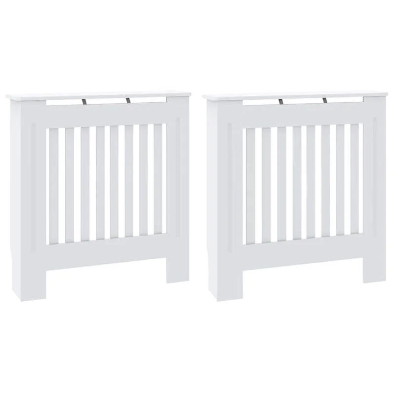 Radiatoriaus dangtis 2 pcs Balta 78 x 19 x 81,5cm
