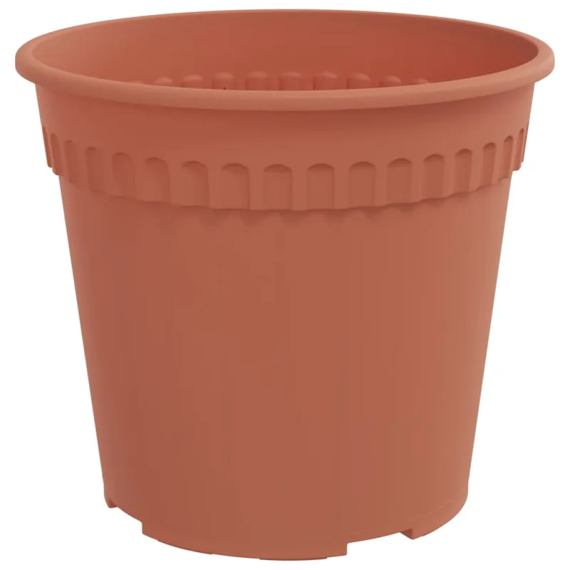Augalų vazonai 6 pcs Raudona plyta Ø 19 x 16 cm Plastmasė