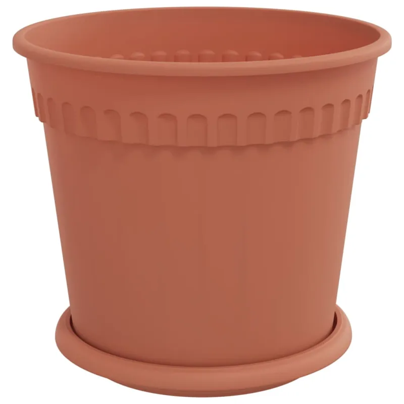 Augalų vazonai 24 pcs Raudona plyta Ø 19 x 16 cm Plastmasė