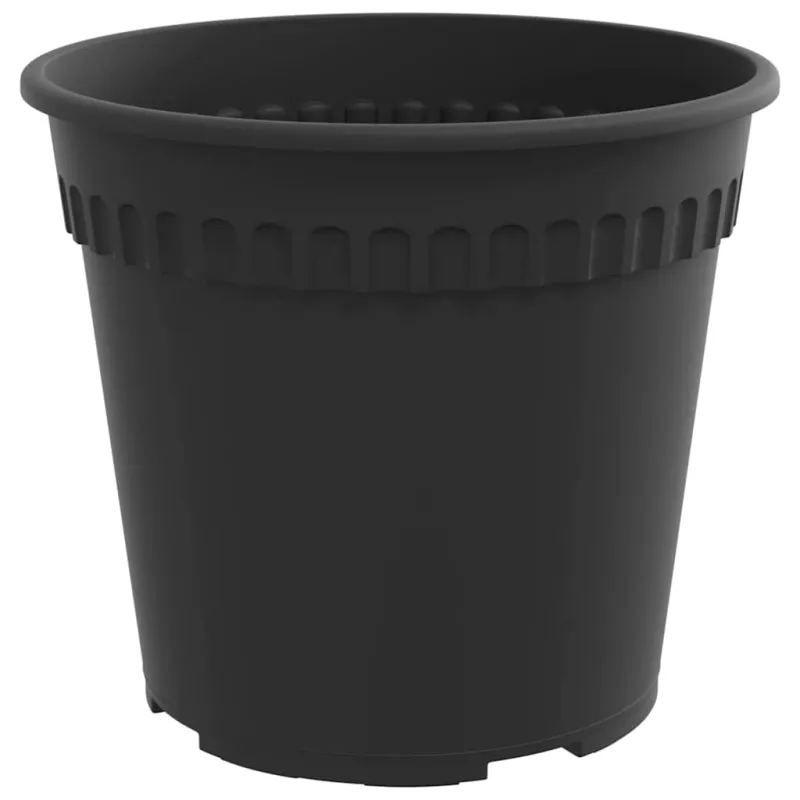 Augalų vazonai 24 pcs Juoda Ø 17 x 14 cm Plastmasė