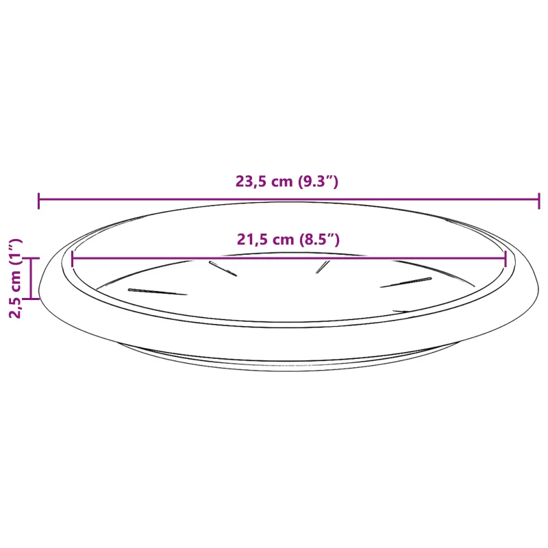 Augalų vazonai 24 pcs Juoda Ø 34 x 28 cm Plastmasė