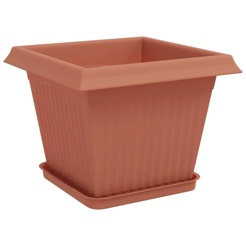 Augalų vazonai 6 pcs Raudona plyta 28,5 x 28,5 x 22 cm