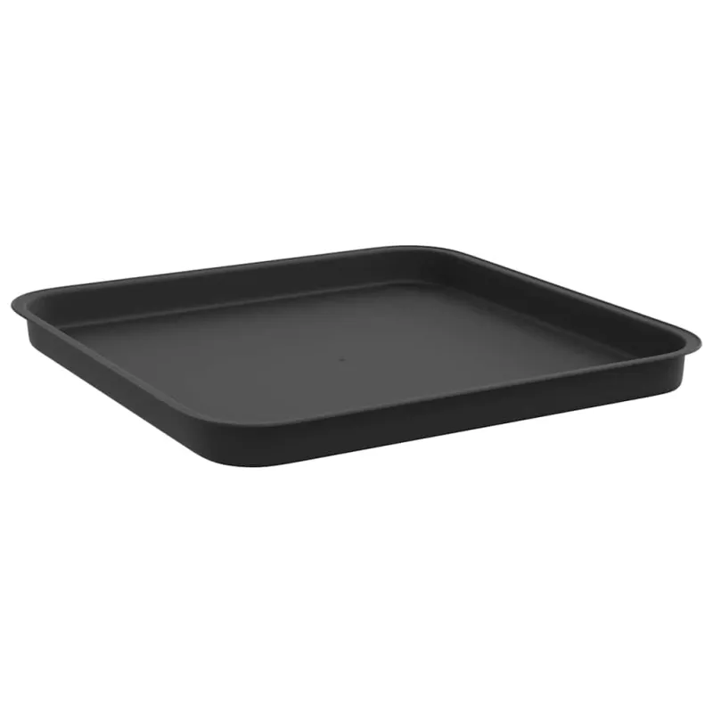 Augalų vazonai 24 pcs Juoda 38 x 38 x 30 cm Plastmasė