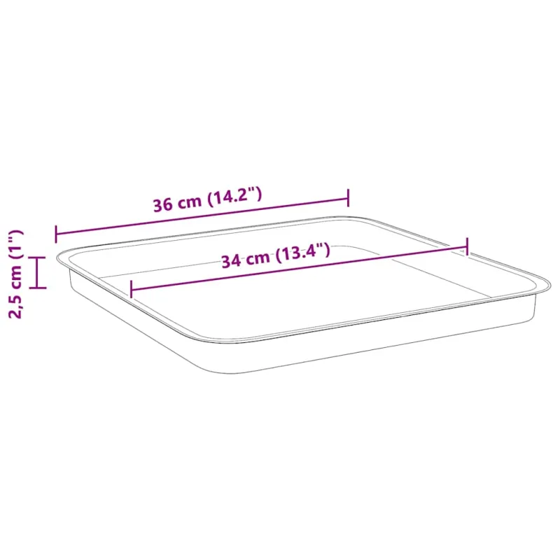 Augalų vazonai 24 pcs Juoda 43 x 43 x 33,5 cm Plastmasė