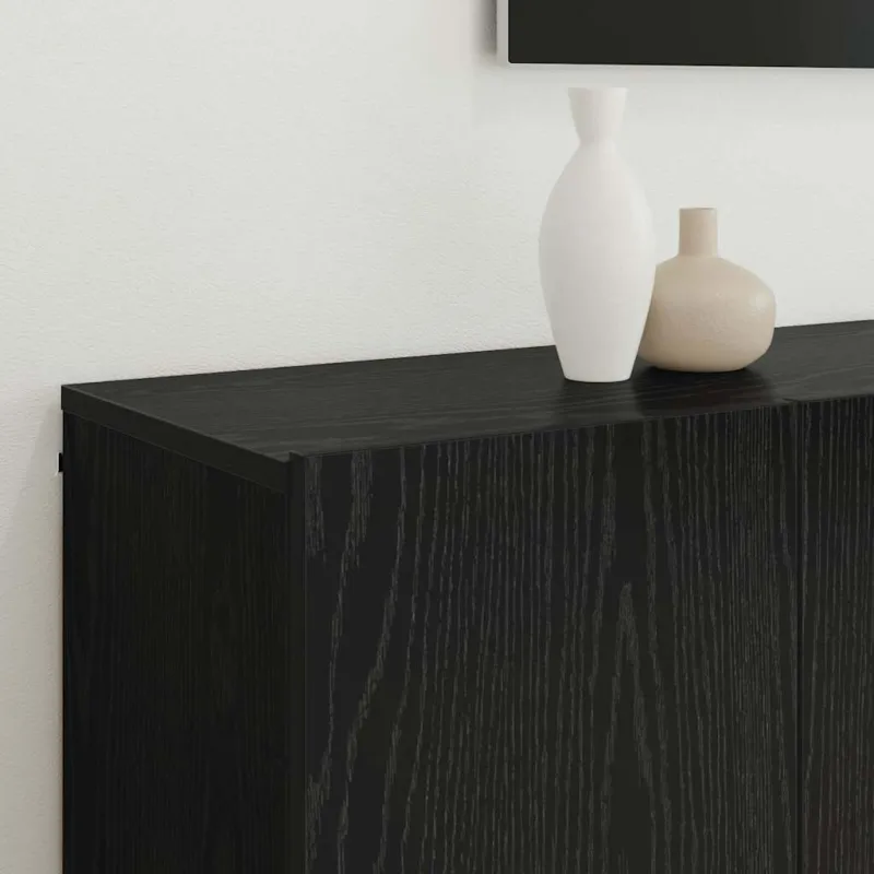 TV vienetai 6 pcs juoda ąžuolo Apdirbta mediena