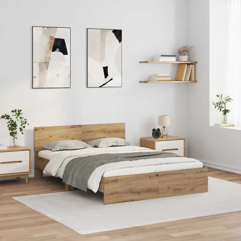 Lovos rėmas Amatininkų ąžuolas 140 x 200 cm Apdirbta mediena