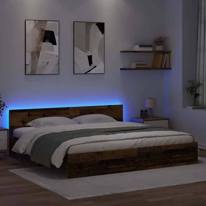 Lovos rėmas Senovinis medis 200 x 200 cm Apdirbta mediena