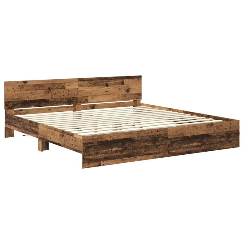 Lovos rėmas Senovinis medis 200 x 200 cm Apdirbta mediena