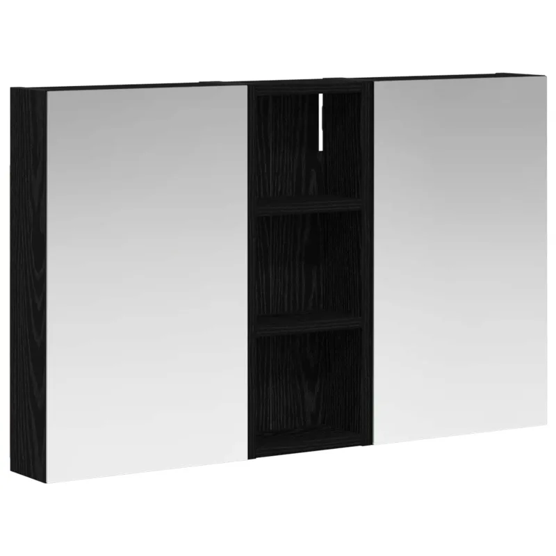 Vonios spintos komplektas su lentyna 3 pcs 80 x 10,5 x 50 cm