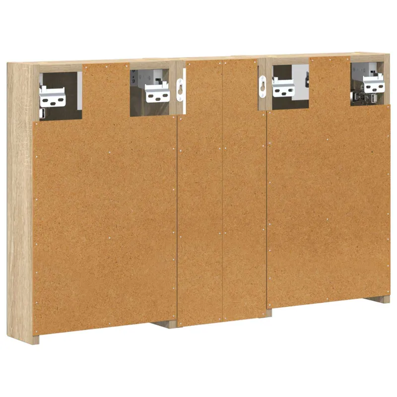 Vonios spintos komplektas su lentyna 3 pcs 80 x 10,5 x 50 cm