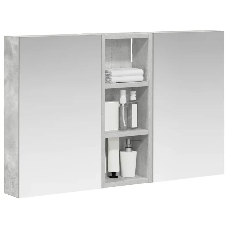 Vonios spintos komplektas su lentyna 3 pcs 80 x 10,5 x 50 cm