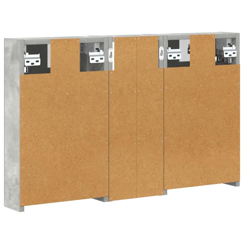 Vonios spintos komplektas su lentyna 3 pcs 80 x 10,5 x 50 cm