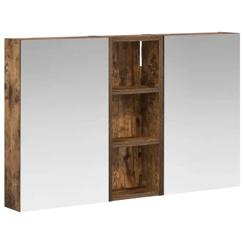 Vonios spintos komplektas su lentyna 3 pcs 80 x 10,5 x 50 cm