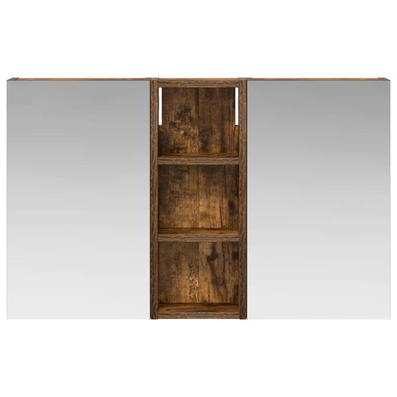 Vonios spintos komplektas su lentyna 3 pcs 80 x 10,5 x 50 cm