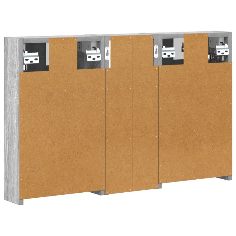 Vonios spintos komplektas su lentyna 3 pcs 80 x 10,5 x 50 cm