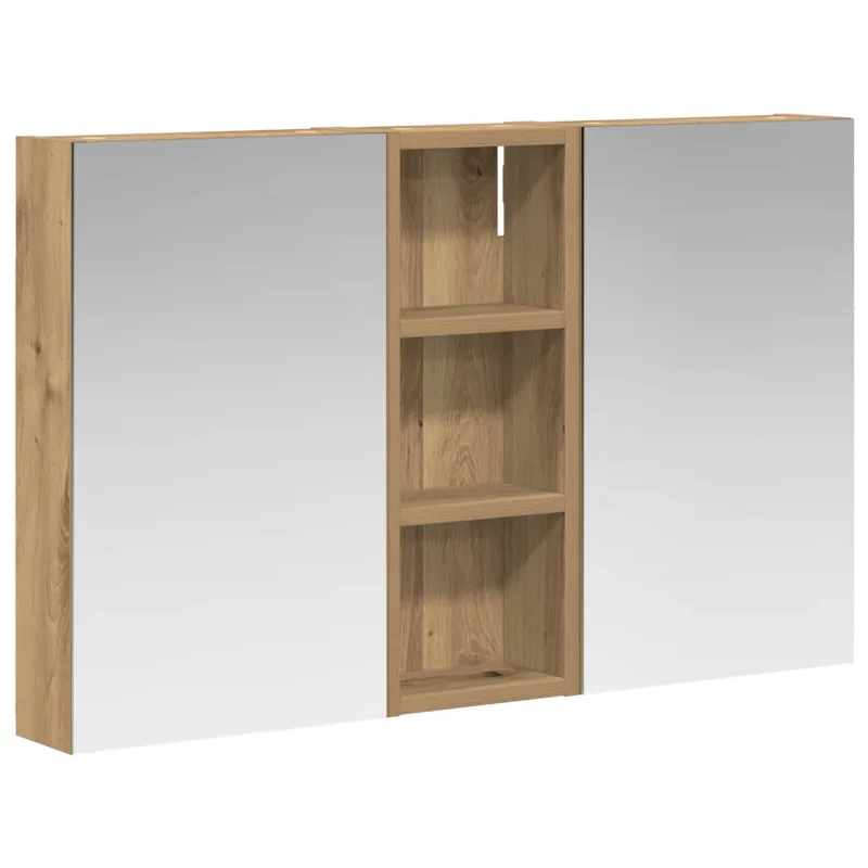 Vonios spintos komplektas su lentyna 3 pcs 80 x 10,5 x 50 cm