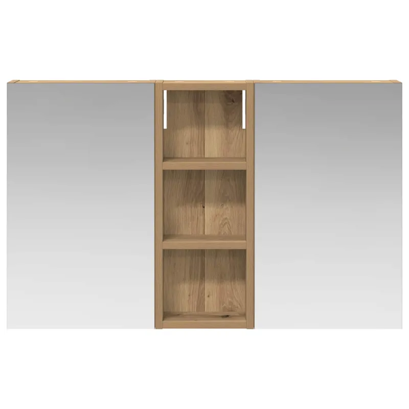 Vonios spintos komplektas su lentyna 3 pcs 80 x 10,5 x 50 cm