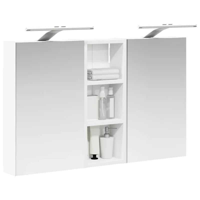 Vonios spintos komplektas su lentyna 3 pcs 80 x 10,5 x 50 cm