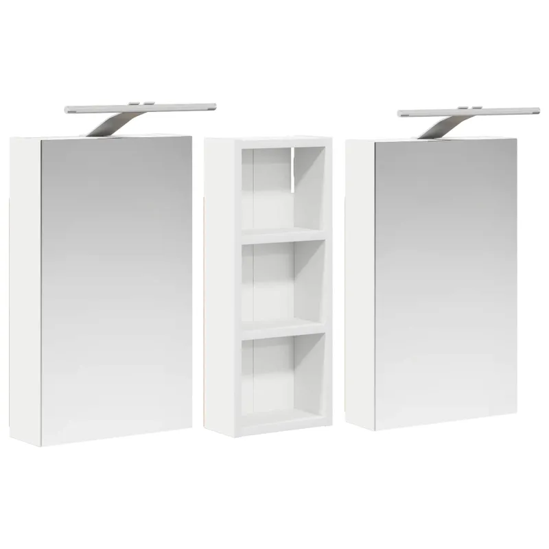 Vonios spintos komplektas su lentyna 3 pcs 80 x 10,5 x 50 cm