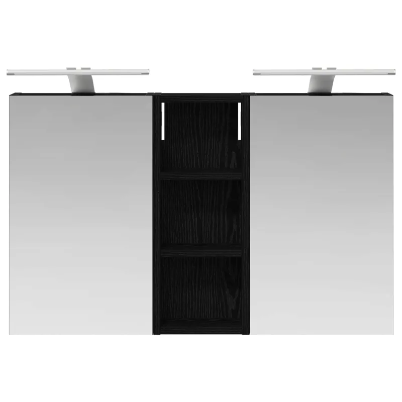 Vonios spintos komplektas su lentyna 3 pcs 80 x 10,5 x 50 cm