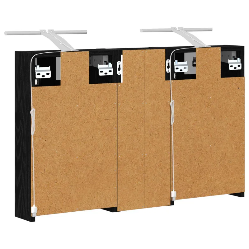 Vonios spintos komplektas su lentyna 3 pcs 80 x 10,5 x 50 cm