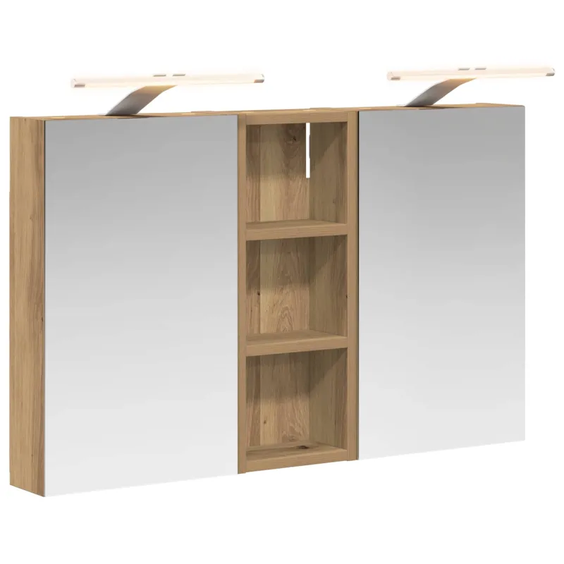 Vonios spintos komplektas su lentyna 3 pcs 80 x 10,5 x 50 cm