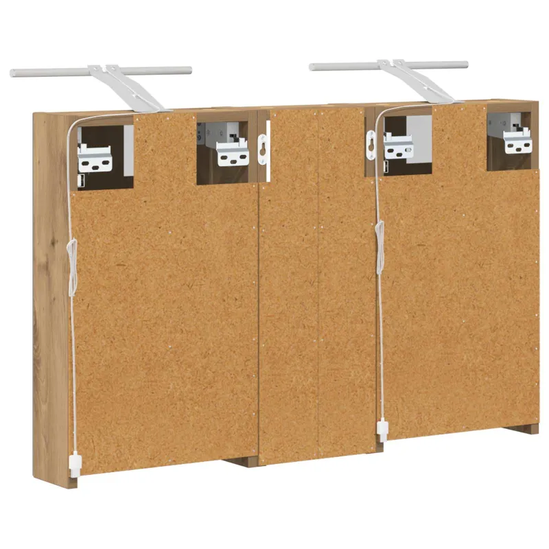 Vonios spintos komplektas su lentyna 3 pcs 80 x 10,5 x 50 cm