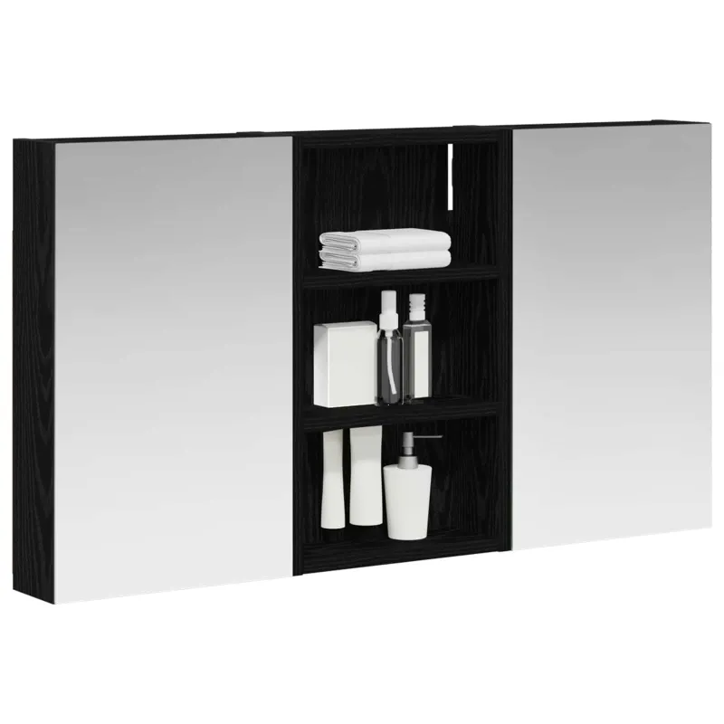Vonios spintos komplektas su lentyna 3 pcs 90 x 10,5 x 50 cm