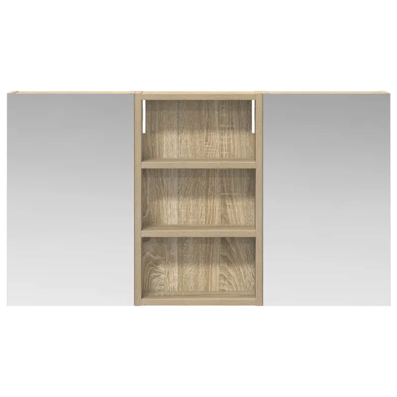 Vonios spintos komplektas su lentyna 3 pcs 90 x 10,5 x 50 cm